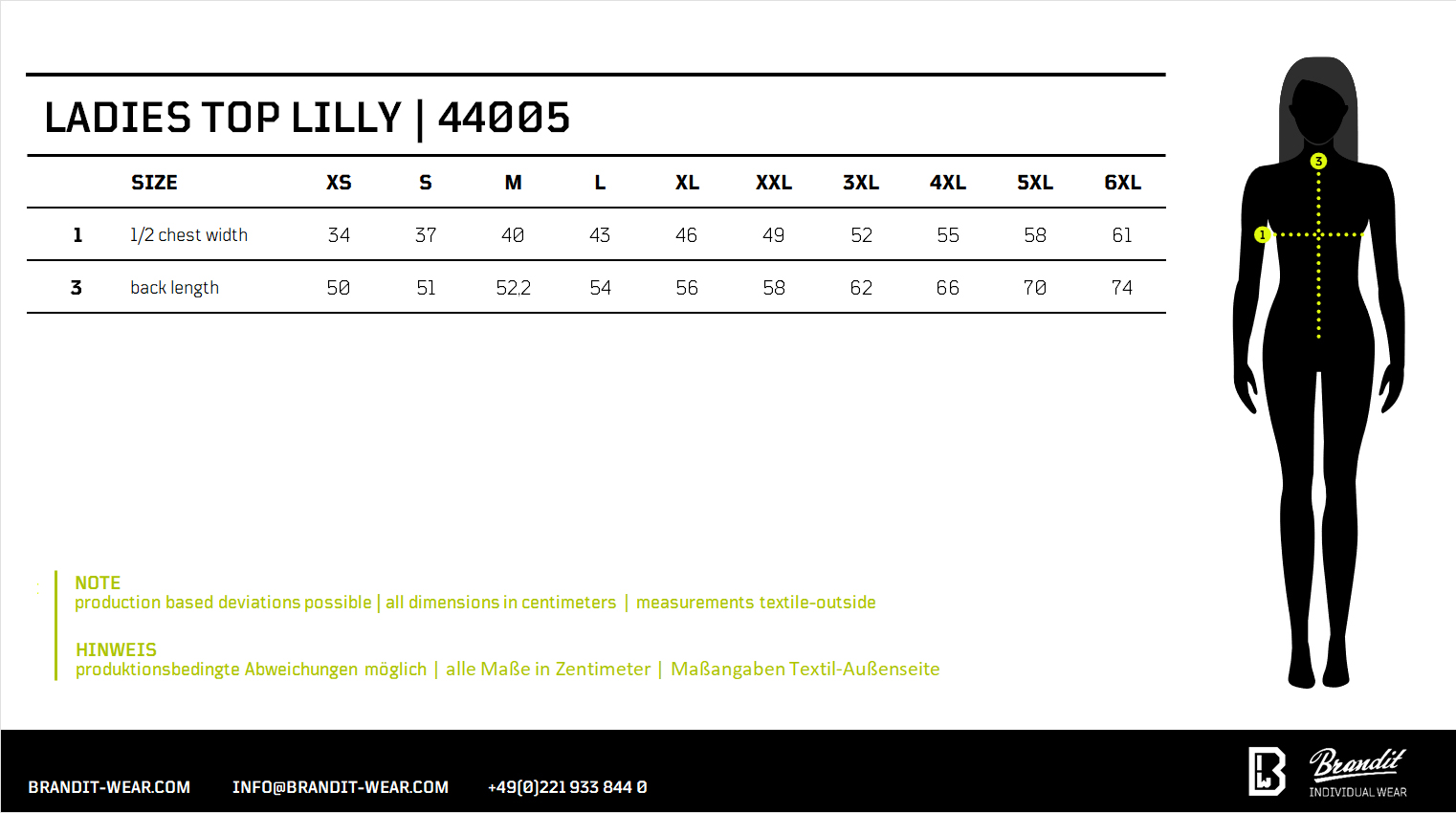 BranditDamenShirtLadiesTopLOlive