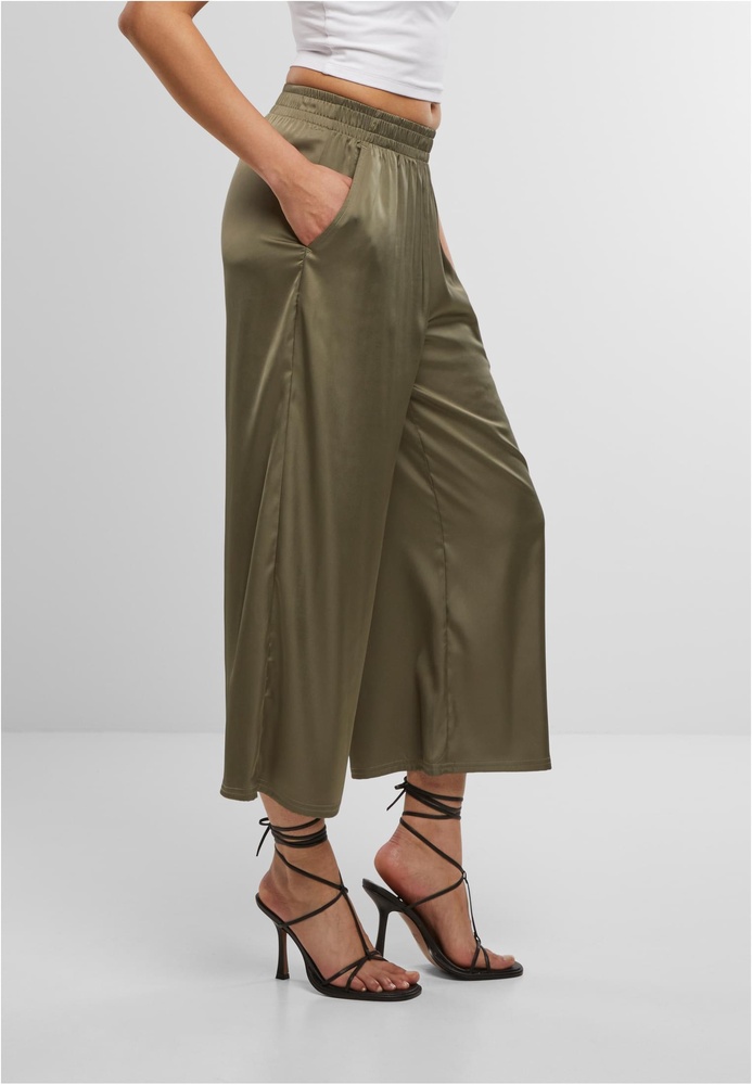 UrbanClassicsDamenLadiesSatinWideLegCulotteTB7488Paleolive-3XL