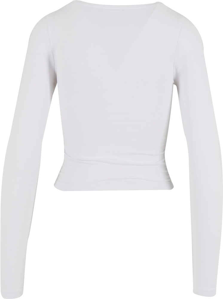 UrbanClassicsDamenLadiesRuffledSuperSlimLongsleeveTB7088White-3XL