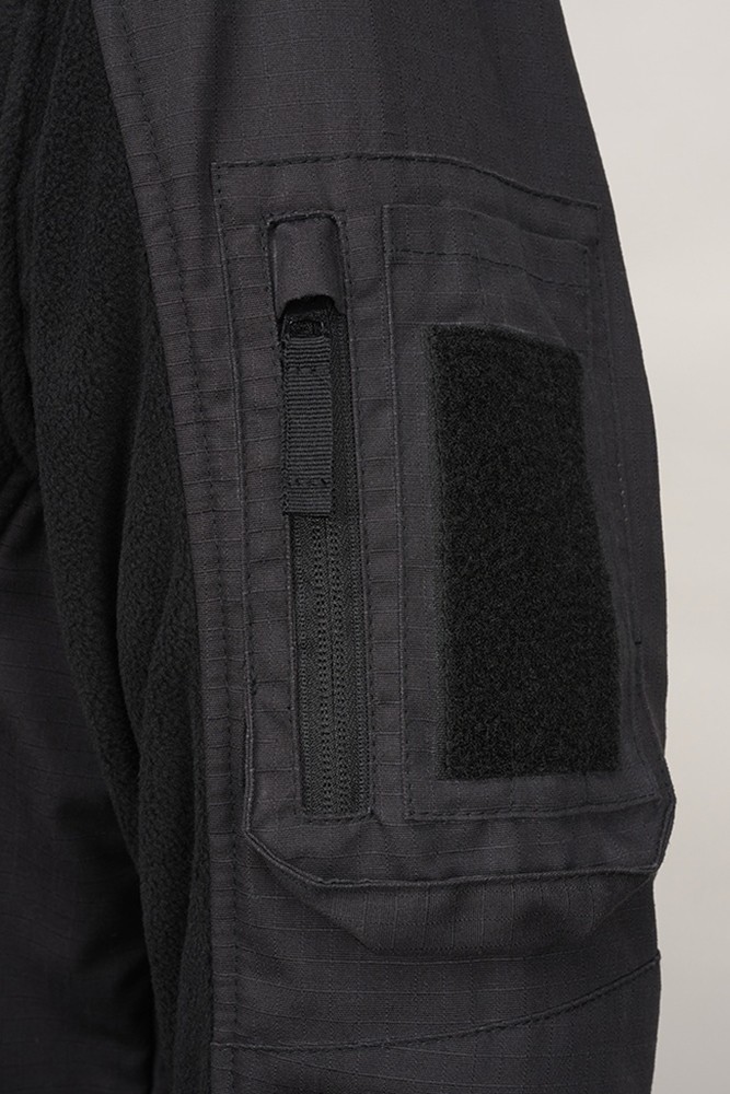 BranditMenJackeFleecejacketRipstopBlack-S