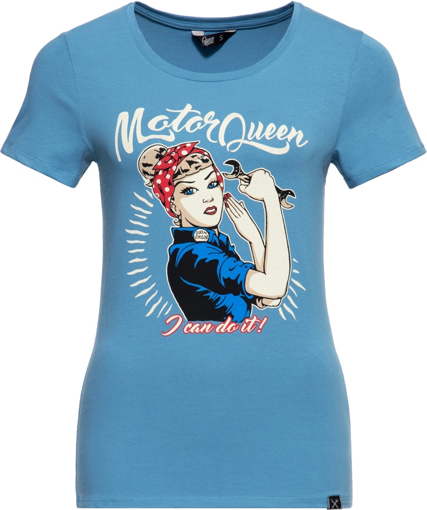 QueenKerosinDamenPrintT-ShirtMotorQueenICanDoItQKI11002