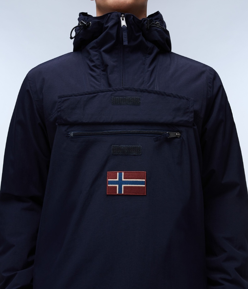 NapapijriAnorakRainforestinter3NP0A4GMCBlueMarine-XS