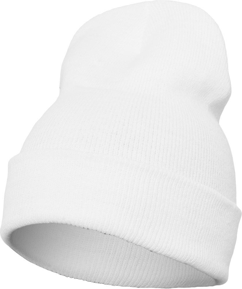 FlexfitBeanieHeavyweightLongBeanieWhite