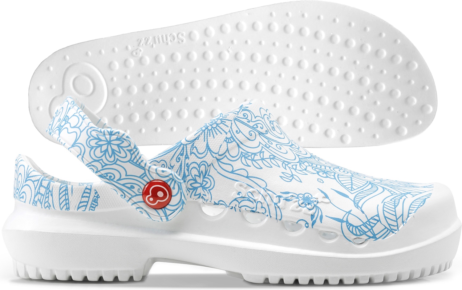 SchuzzSchuzzDamenClogBerufsschuhePROTECFemmeimprimMandalableuBlau-36