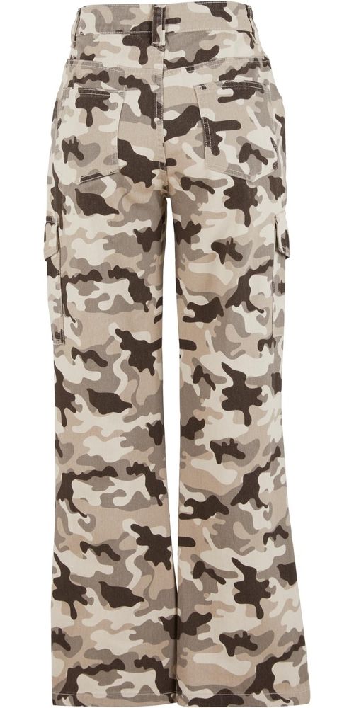 DEFDamenJeanshoseStraightFitJeansDFLJS197BeigeCamo-L