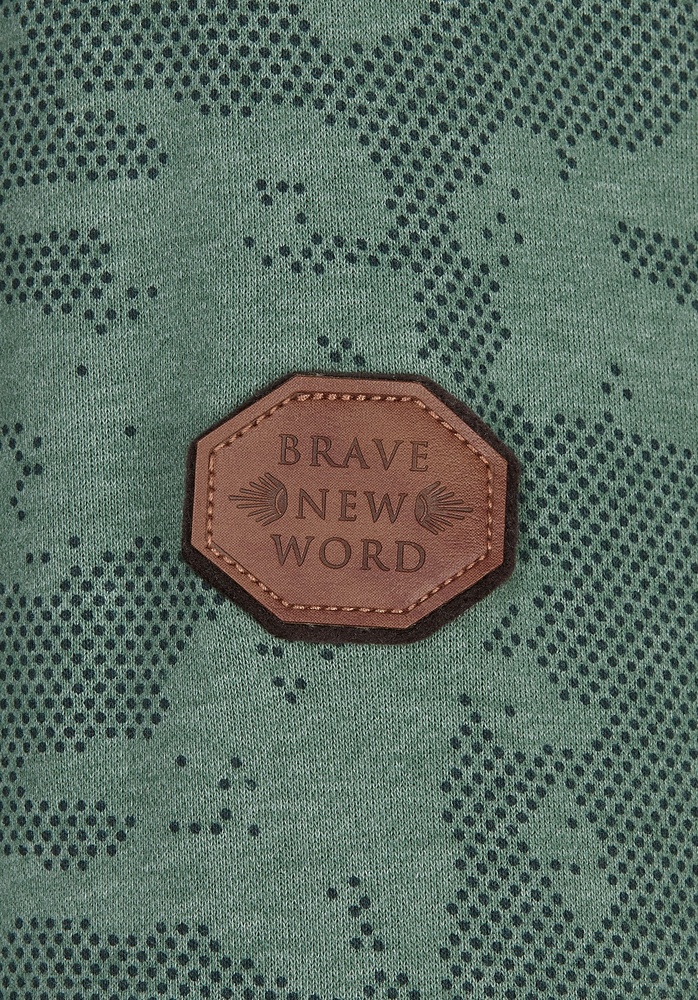 NaketanoHoodieSchwarzkopf1800-0310PineGreenMelangeCamouflage-S