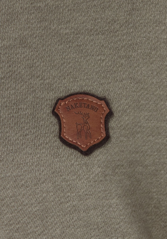 NaketanoDamenPulloverKrokettenhorst1801-0102OliveMelange-XS