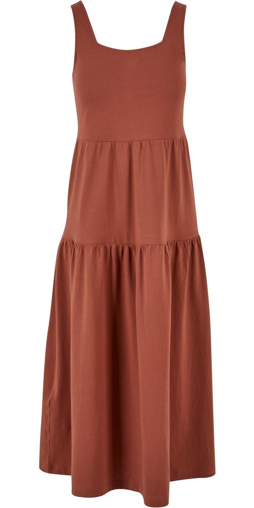 UrbanClassicsDamenLadies78LengthValanceSummerDressTerracotta-3XL