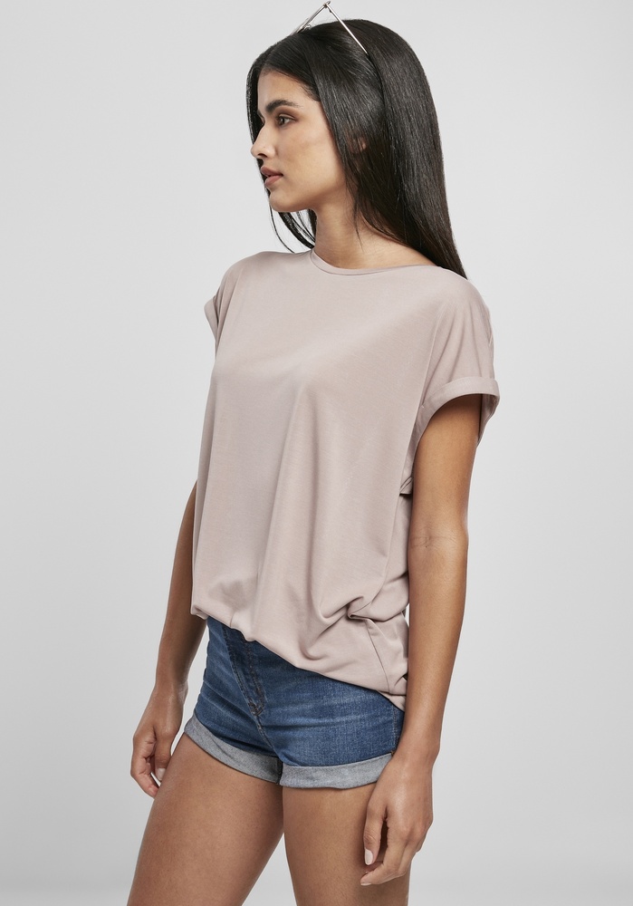 UrbanClassicsDamenT-ShirtLadiesModalExtendedShoulderTeeDuskrose-3XL