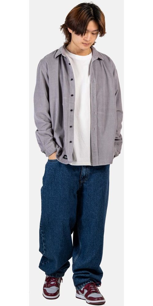 ReellHemdShirtStrikeShirt1302-042-01-006GreyPurple-S