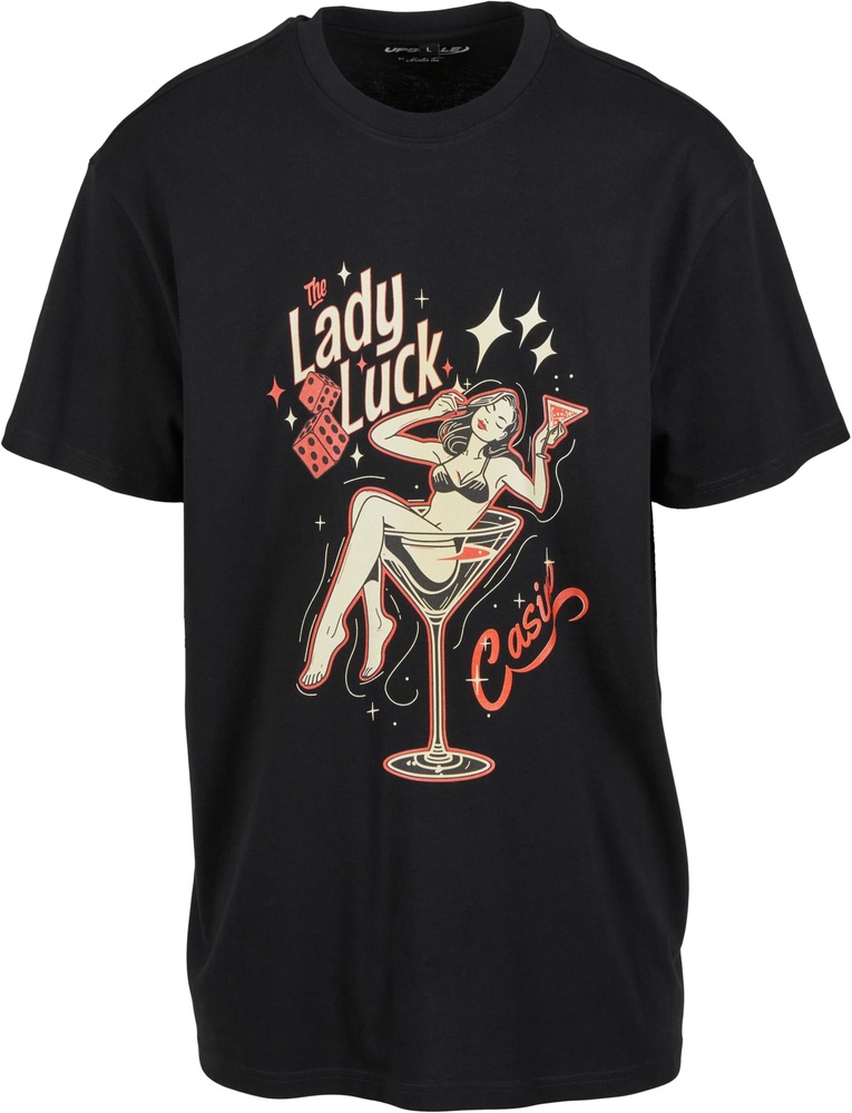 MTUpscaleT-ShirtLadyLuckOversizeTeeMT3459Black-3XL