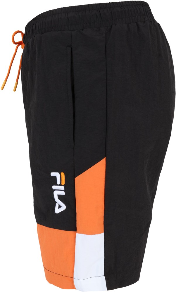 FilaKurzeHoseSciaccaSwimShortsBlack-CelosiaOrange-BrightWhite-XS