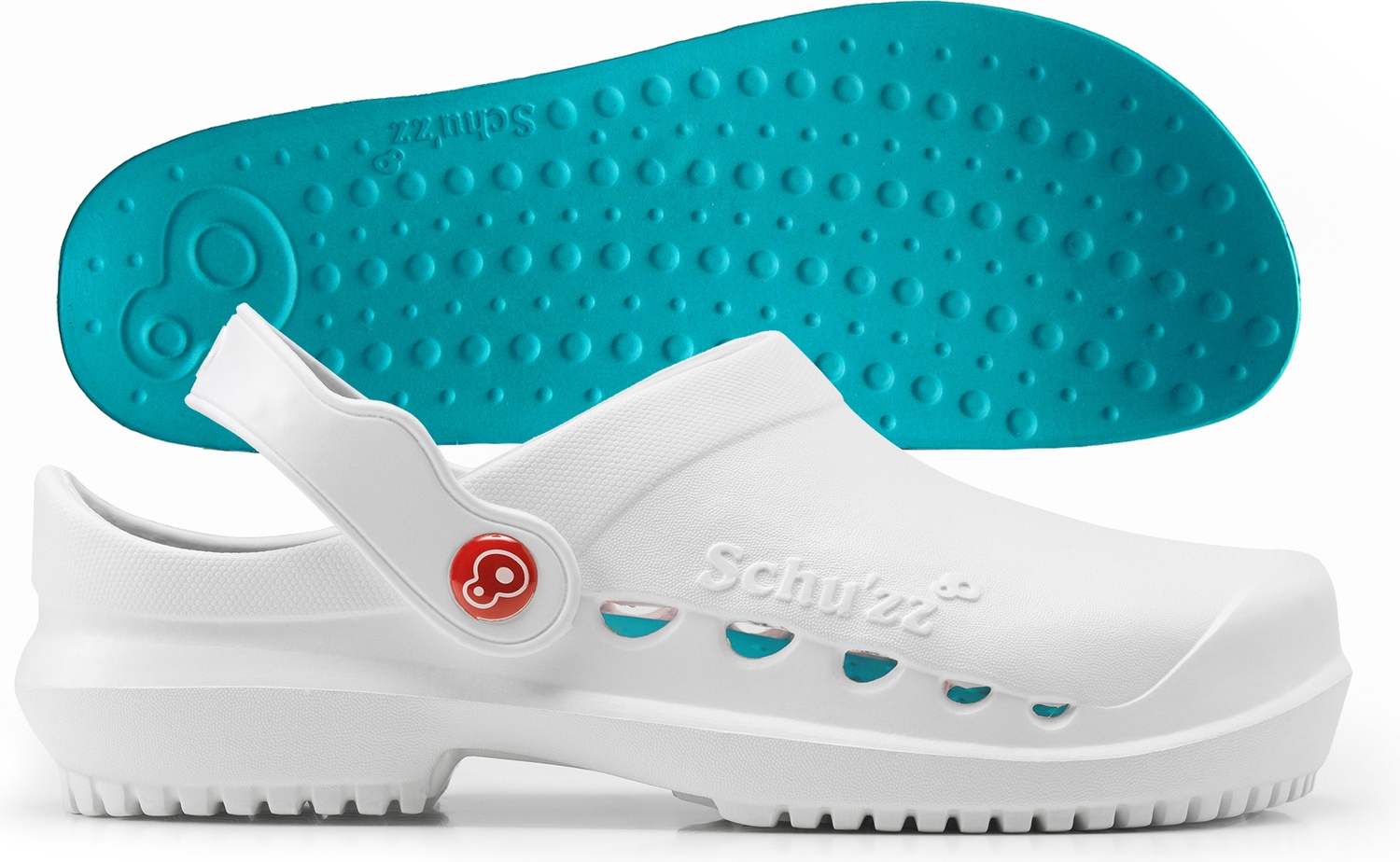 SchuzzSchuzzDamenClogBerufsschuhePROTECFemmeuniBlancBleuptroleWei-36