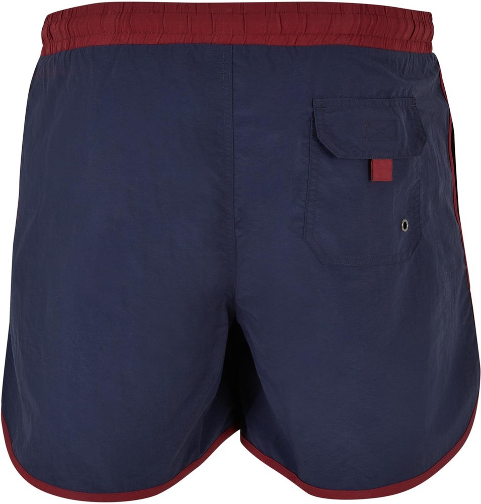UrbanClassicsRetroSwimshortsBurgundyMidnightnavy-3XL