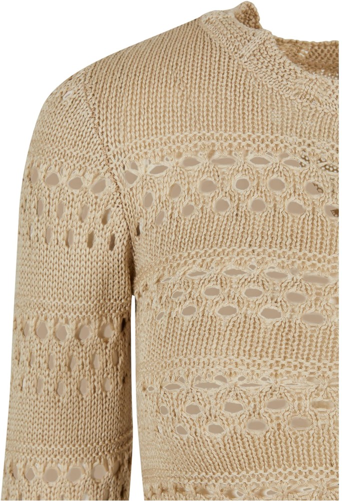 UrbanClassicsDamenLadiesCroppedCrochetKnitSweater
