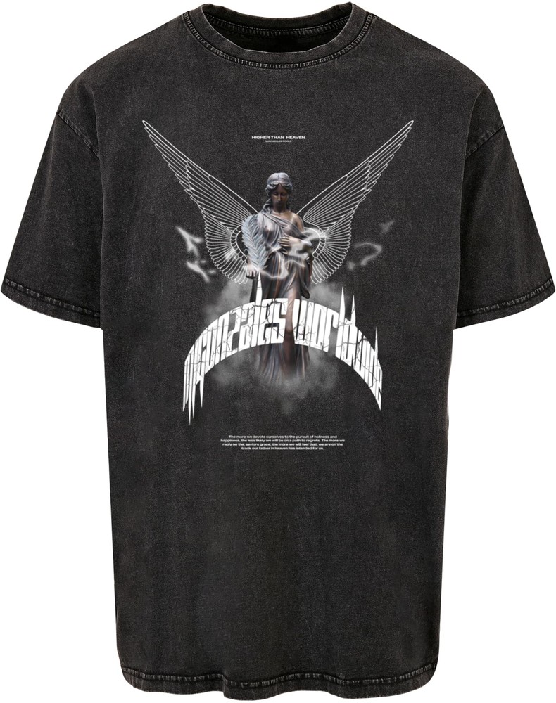 MJGonzalesT-ShirtHigherThanHeavenV1AcidWashedHeavyOversizeTeeBlack
