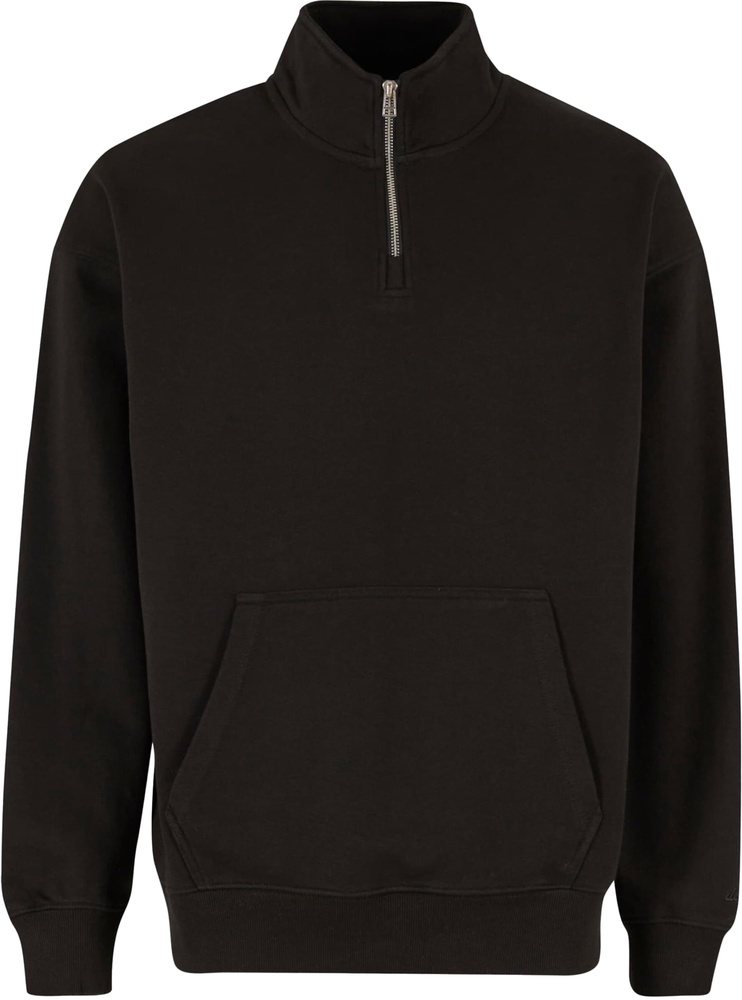 DEFPulloverZipperCrewneckDFCN147JetBlackWashed-L