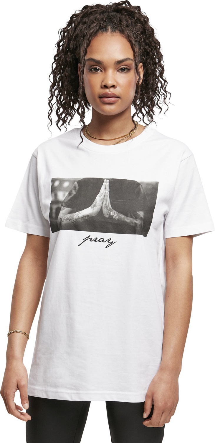 MisterTeeDamenT-ShirtLadiesPrayTeeWhite-3XL