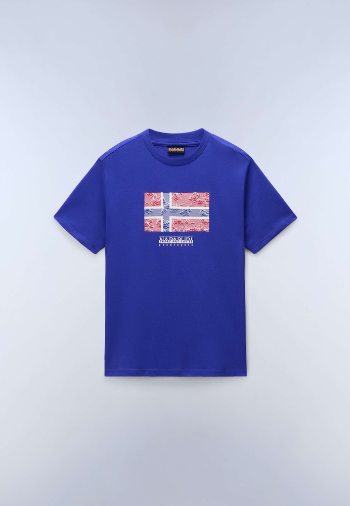 NapapijriT-ShirtS-DrapeauSsNP0A891KRoyalBlueB3B-XS
