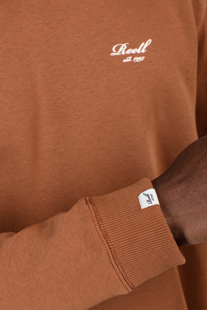 ReellPulloverSweatshirtRegularLogoCrewneck1304-022-15-018HazeBrown-S