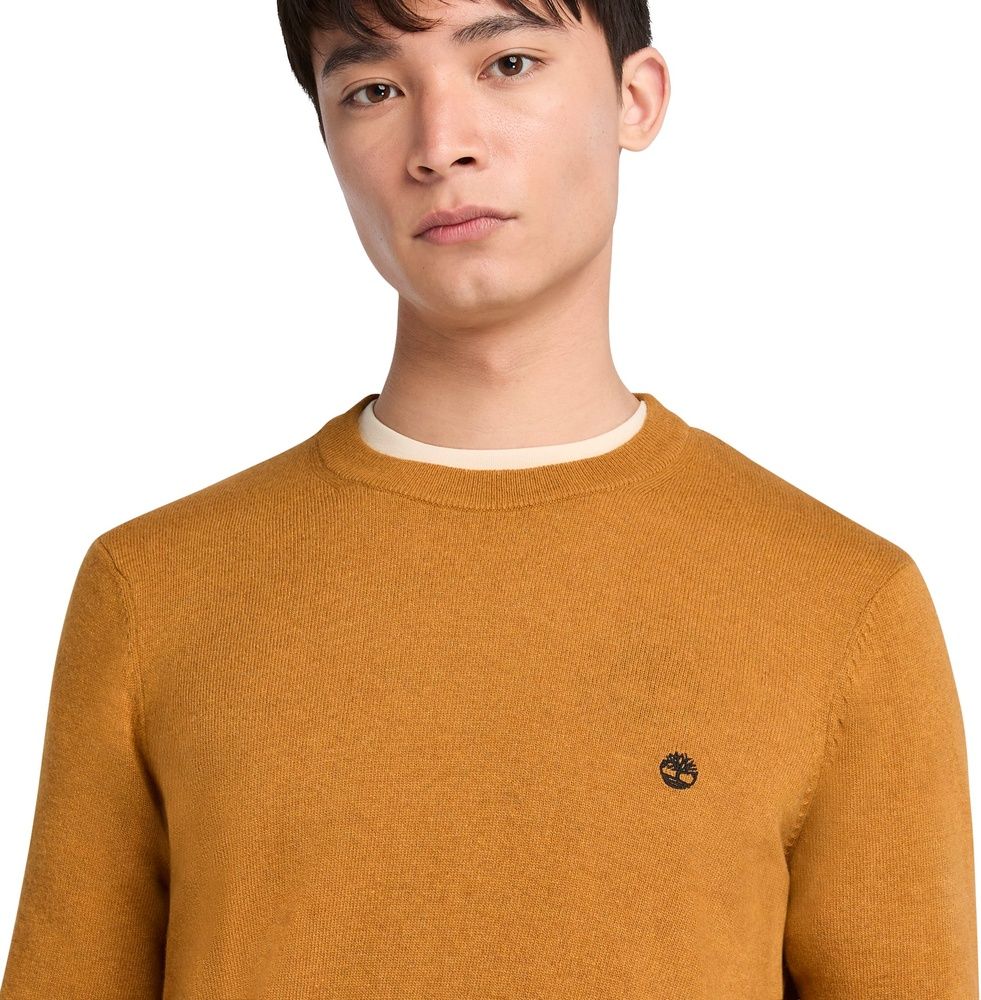 TimberlandPulloverSweatshirtJaffreyWoolBlendedCrewNeckSweaterTB0A5M1VWheatBoot-XL