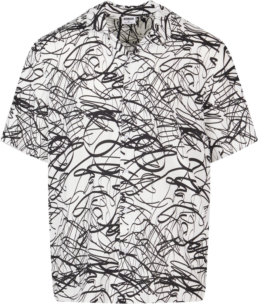 UrbanClassicsViscoseAOPResortShirtTB4150Whitescribble-3XL