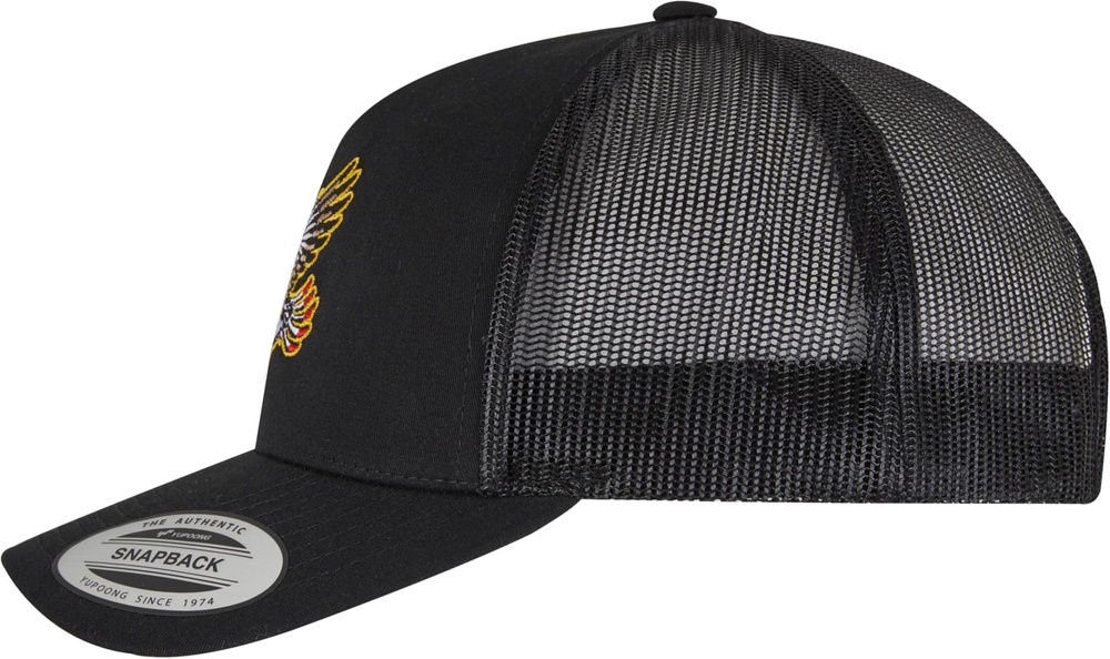 MisterTeeBraveryEagleTruckerCap5-PanelRetroTruckerCapMT3541