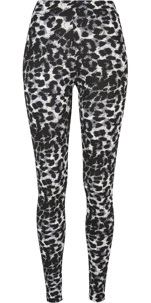UrbanClassicsDamenLadiesSoftAopLeggingsBlackleo-3XL