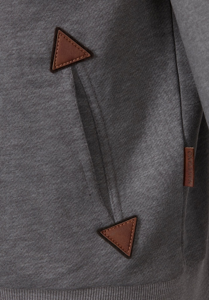 NaketanoHoodieSchwarzkopf1800-0310DarkGreyMelange-S