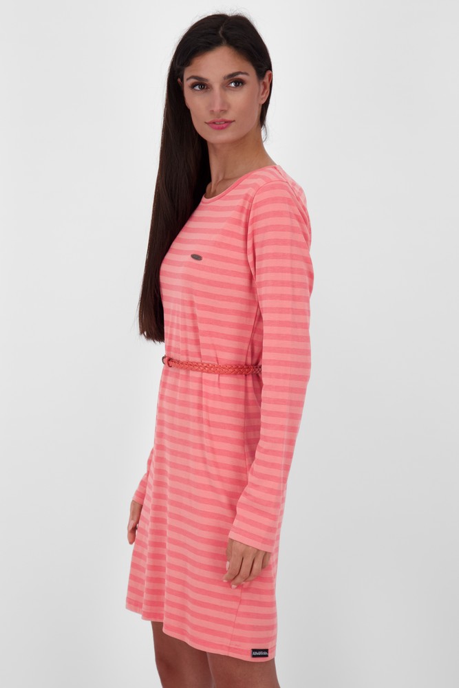 AlifeKickinDamenBlusenkleidEllinAKBLongsleeveDressCoralMelange