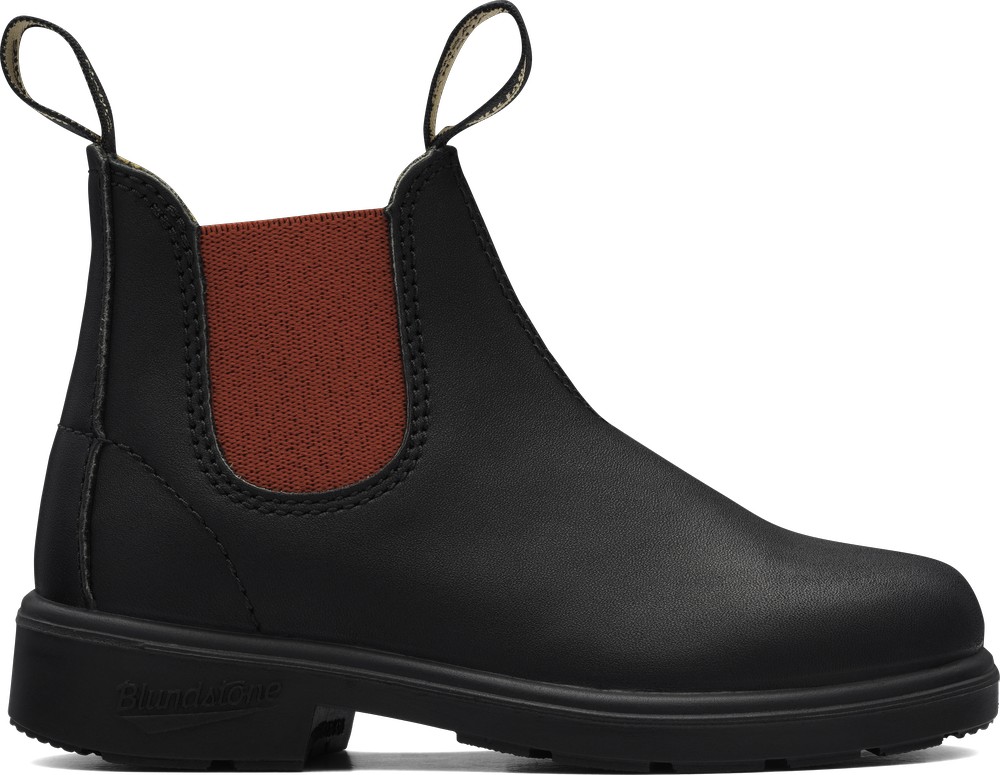 BlundstoneKinderStiefelBoots581LeatherElasticKidsBlackRed