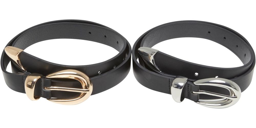 UrbanClassicsChunkyBuckleLoopSyntheticLeatherBelt2-PackTB7211A