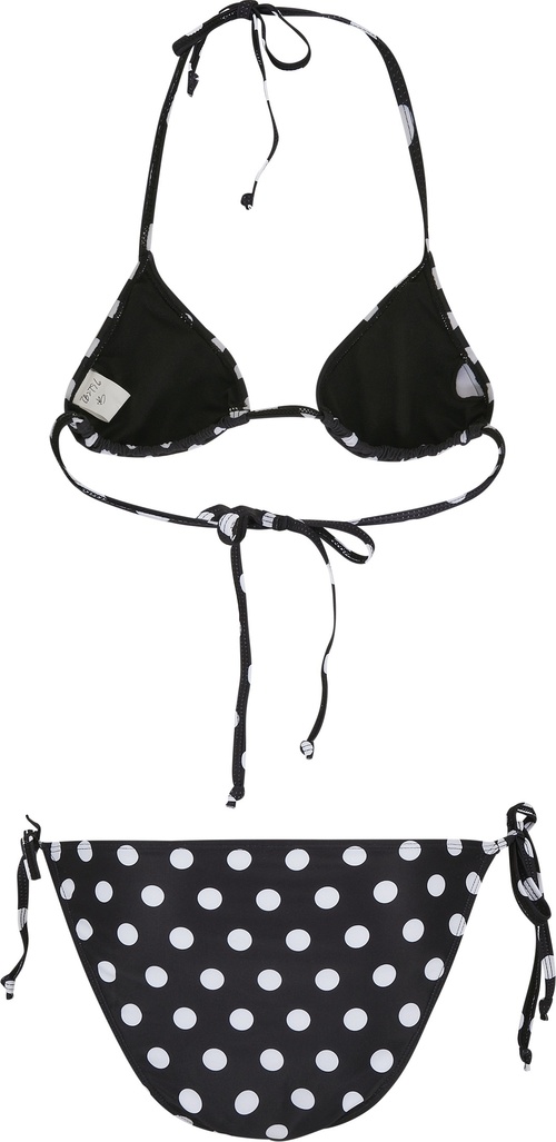 UrbanClassicsDamenBikiniLadiesPatternBikiniPolkadotsBlack-L