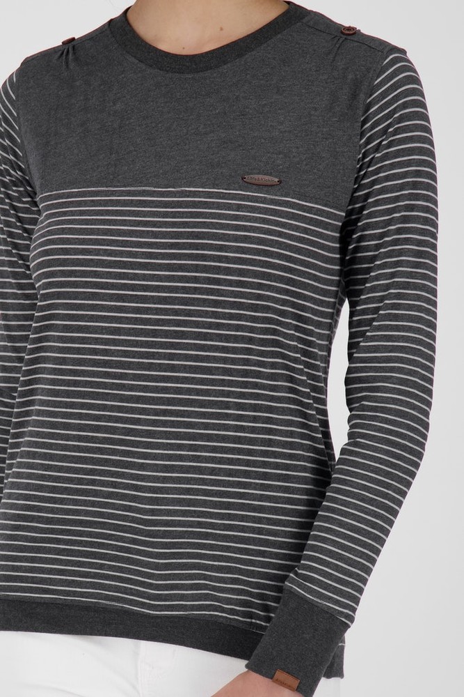 AlifeKickinDamenLeonieAKZLongsleeveMoonlessMelange