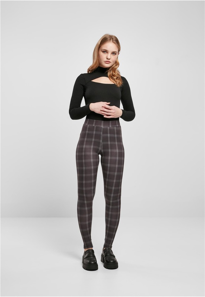 UrbanClassicsDamenLadiesSoftAopLeggingsBlackcheck-3XL