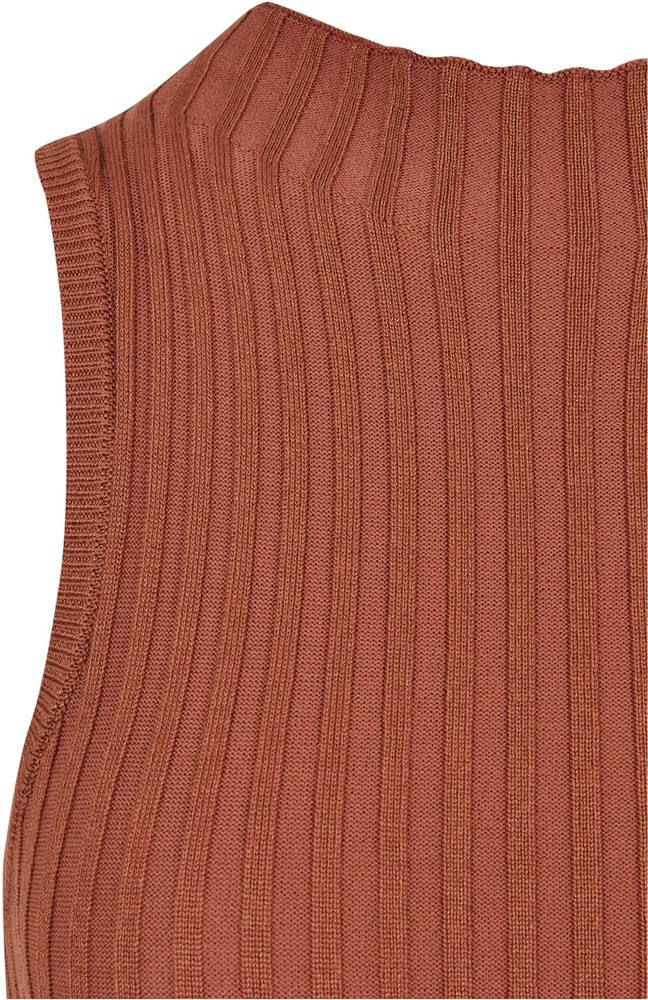 UrbanClassicsDamenLadiesRibKnitSleevlessBodyTerracotta-3XL