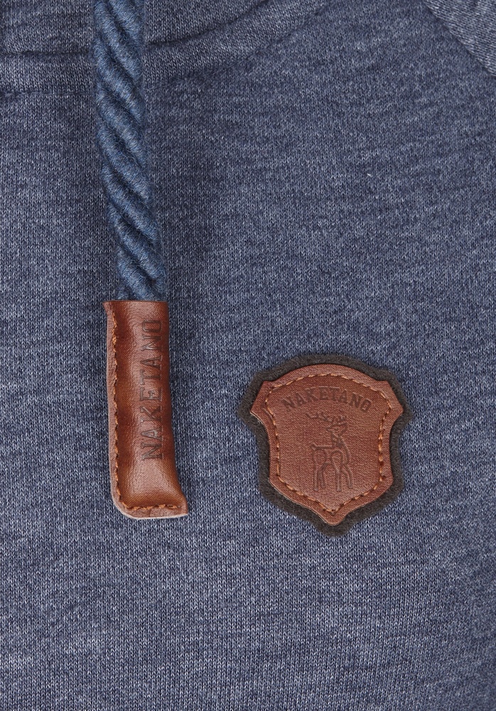 NaketanoDamenHoodieBrazzo1801-0301IndigoBlueMelange-XS