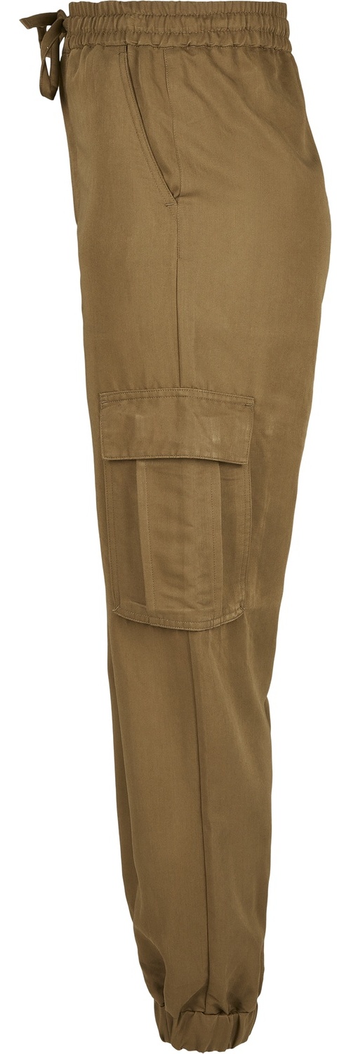 UrbanClassicsDamenHoseLadiesViscoseTwillCargoPantsSummerolive-L