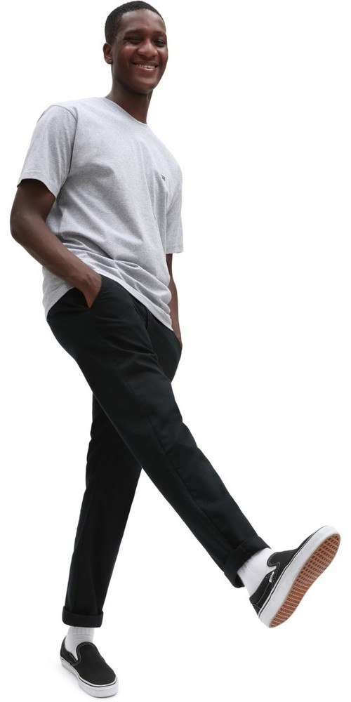 VansHerrenT-ShirtLeftChestLogoTeeAthleticHeather-Black