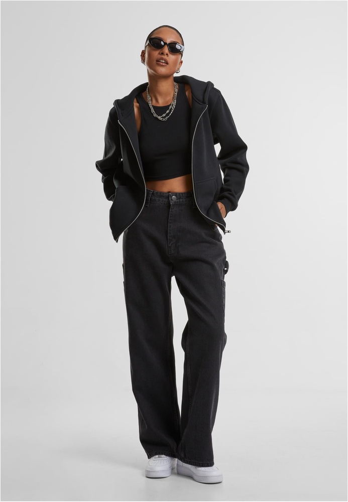 UrbanClassicsDamenLadiesFluffyZipHoodyTB7286