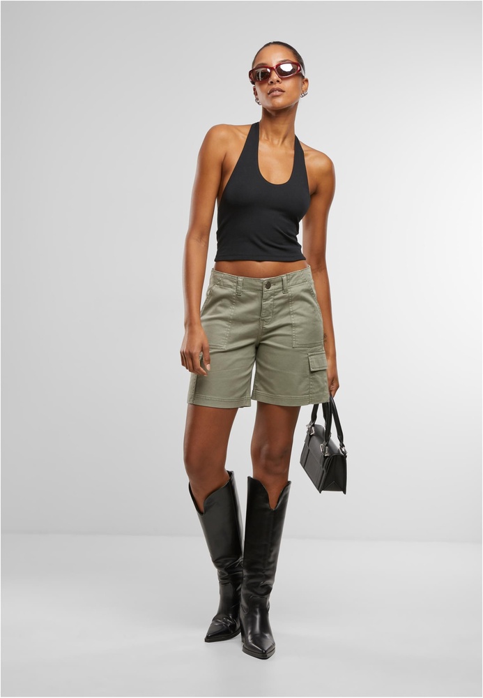 UrbanClassicsDamenLadiesCottonCargoShortsTB7527Paleolive-26