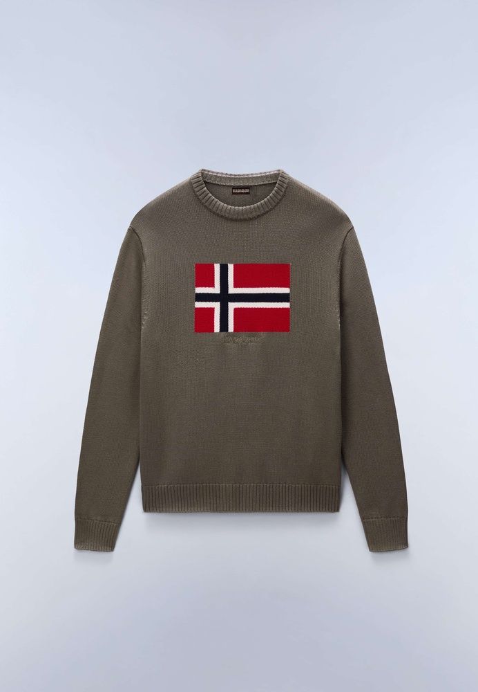 NapapijriPulloverD-MuraCNP0A891UTeaLeafG0A-XS