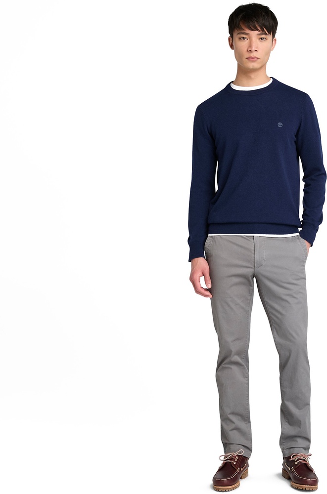 TimberlandPulloverSweatshirtJaffreyWoolBlendedCrewNeckSweaterTB0A5M1VDkSphDkDenim-3XL