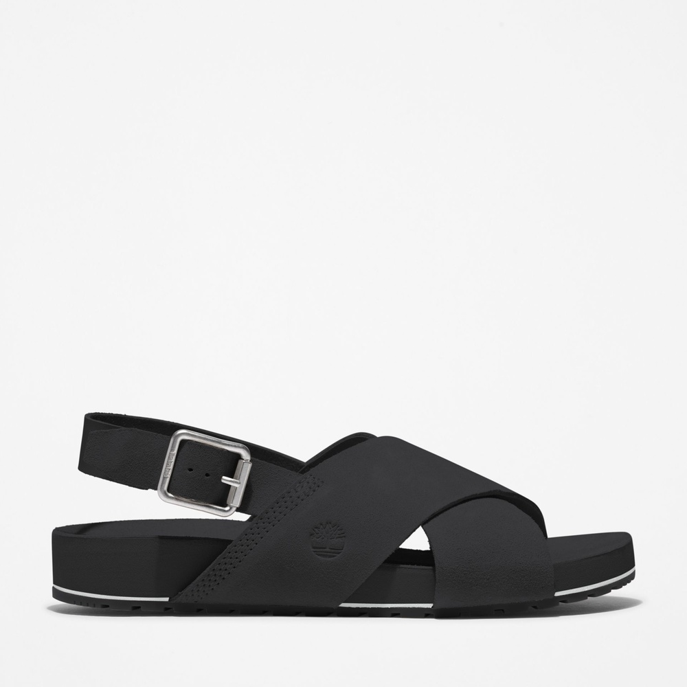 TimberlandDamenSandalenMalibuWavesBasicCrossStrapSandal0A41JetBlack-37