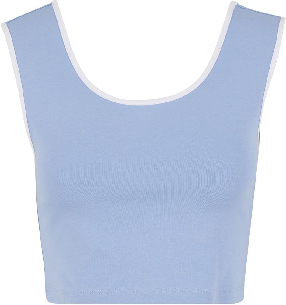 UrbanClassicsDamenLadiesContrastCroppedTopTB7486APowderblueWhite-3XL