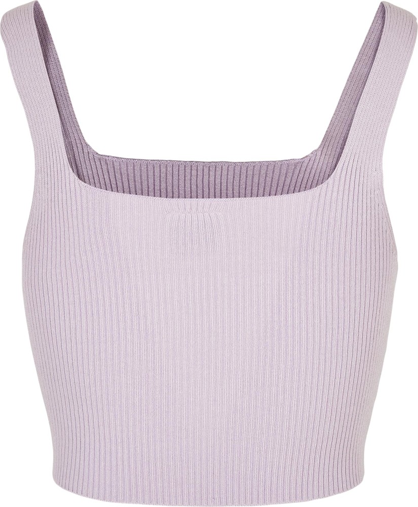 UrbanClassicsDamenLadiesCroppedKnitTopLilac-3XL