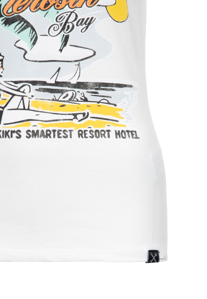 QueenKerosinDamenPrintT-ShirtQueensBay