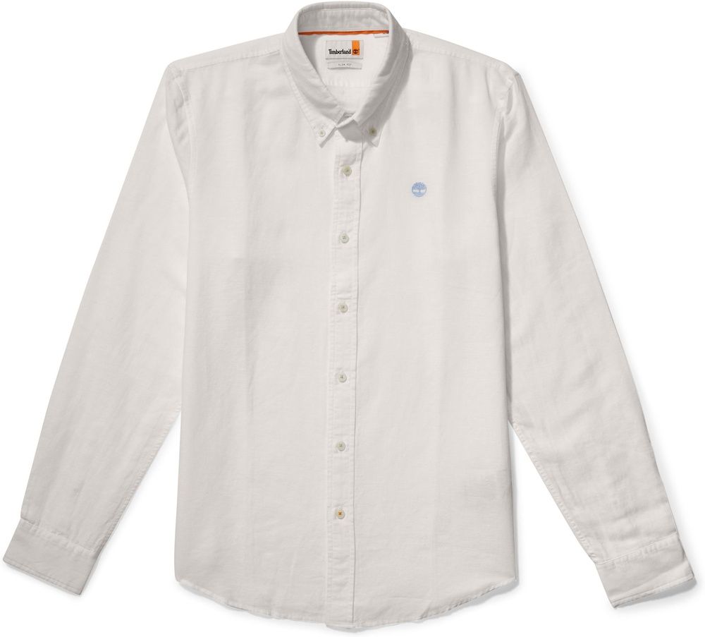 TimberlandLovellLakeTFOCottonLinenLongSleeveShirt0A2DR9White-L