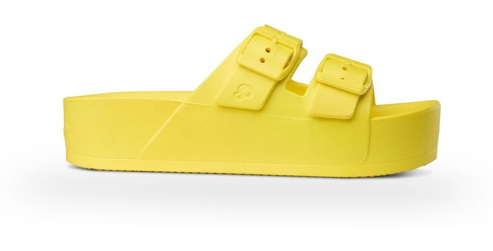 SchuzzSchuzzDamenSandalenJeannetteNeon0159TournesolGelb-36