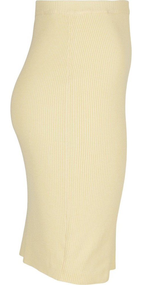 UrbanClassicsDamenLadiesRibKnitSkirtSoftyellow-3XL